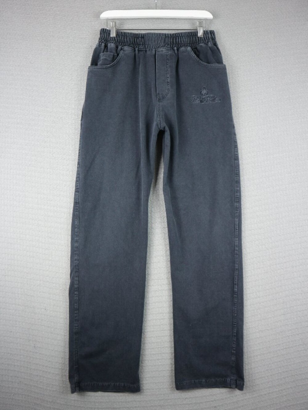 Brooks Brothers Straight Cut Faded Black Washed Relaxed Sweatpants Large